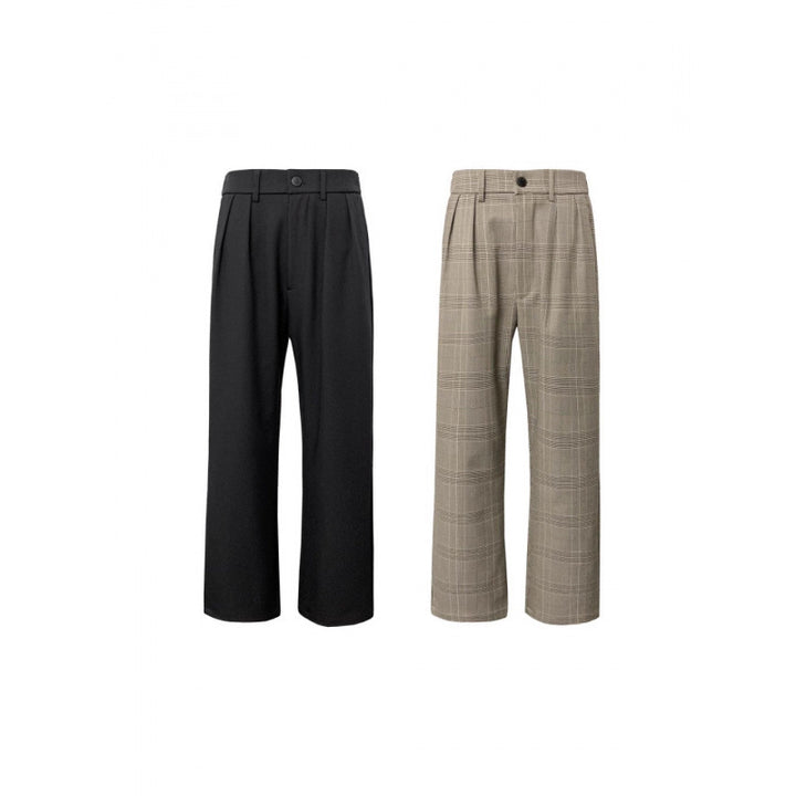 Men's Elegant and Casual Checkered Pants Mune Fashion