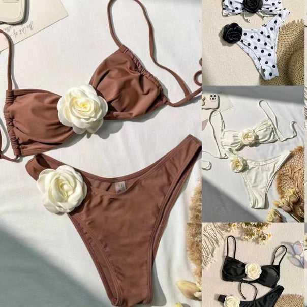Women's bikini with floral ruffle detail Mune Fashion