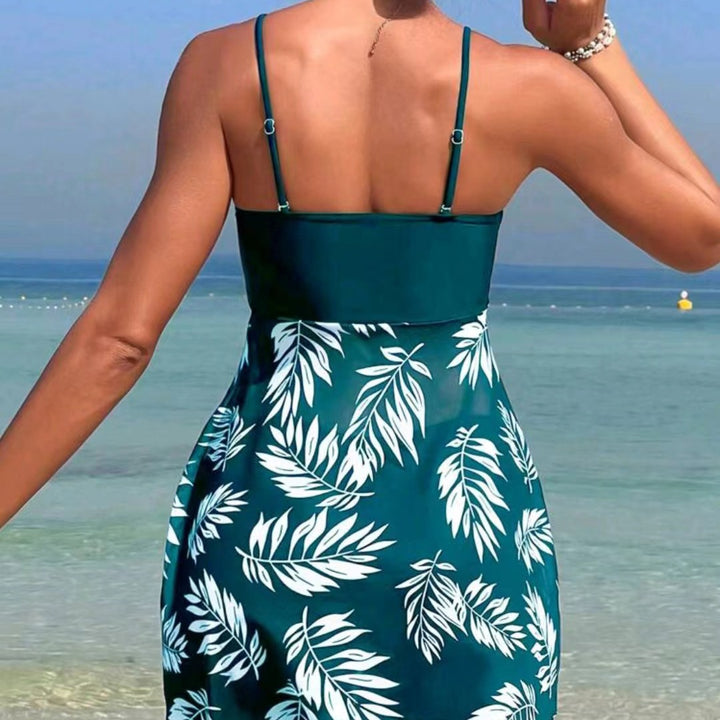 Women's Tankini Set with Floral Elements Mune Fashion