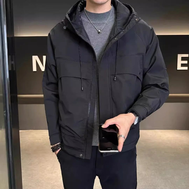 Men's Fashion Leisure Jacket with Hood Mune Fashion