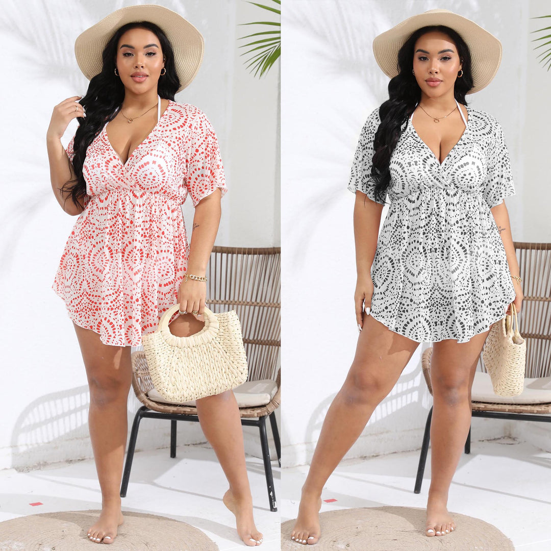 Women's beach dress with stylish wrap design Mune Fashion