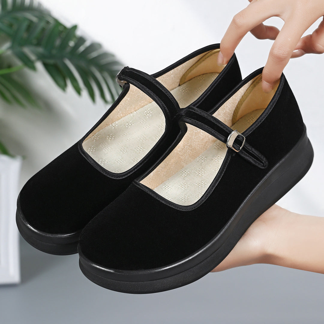 Women nan Mary-Jane platform slipper with adjustable strap and orthopedic comfort sole Mune Fashion