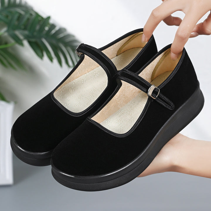 Women nan Mary-Jane platform slipper with adjustable strap and orthopedic comfort sole Mune Fashion
