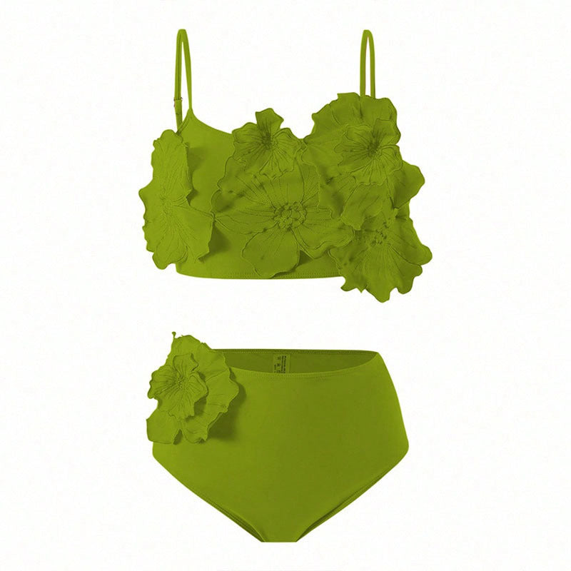 Women's bikini set with floral appliqués Mune Fashion