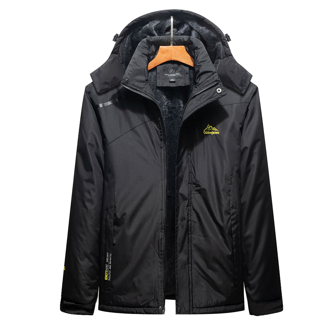 Men's Insulated Winter Parka with Teddy Lining, Hood and Water-Repellent Outer Shell Mune Fashion