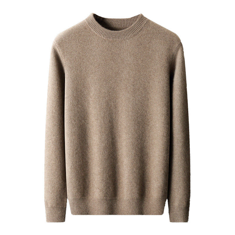 Men's Round Neck Pullover in Cashmere Look with Extra Soft Pile and Gift Box Mune Fashion