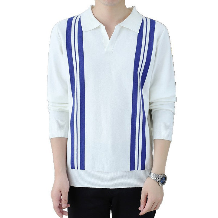 Men's Stylish Polo Knit Sweater Mune Fashion