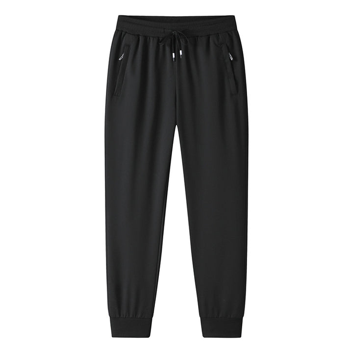 Men's sporty leisure pants with zip pockets