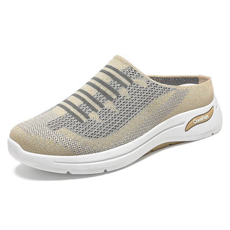 Women's Comfortable Slip-On Sneakers with Elastic Upper Mune Fashion