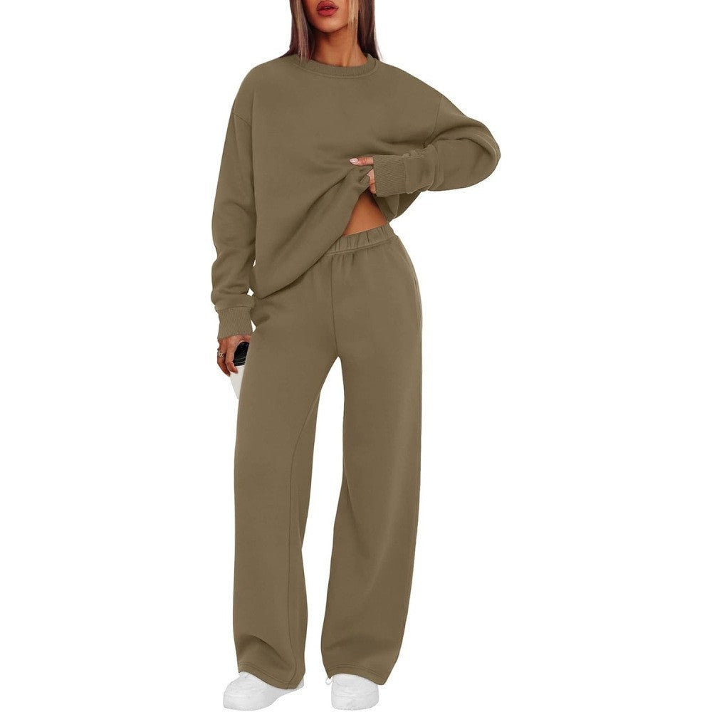 Women's casual sweatshirt and loose jogging pants set Mune Fashion