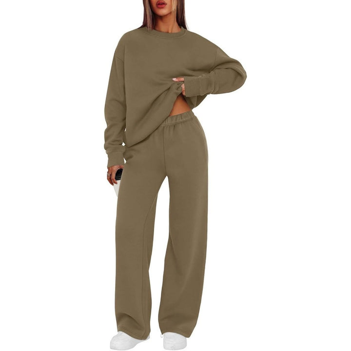 Women's casual sweatshirt and loose jogging pants set Mune Fashion