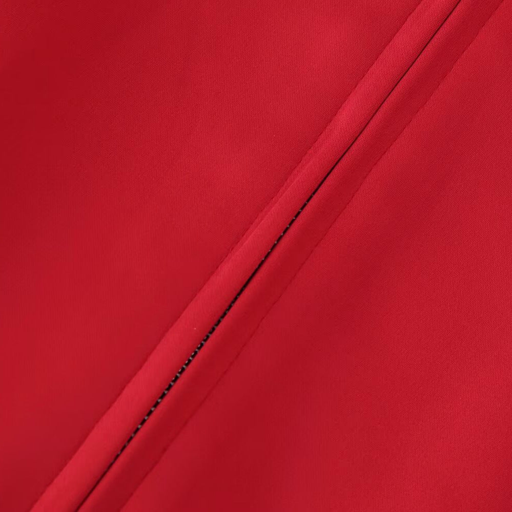 Women's Lightweight Windbreaker Jacket with Stand Collar, Zipper Pockets and Elastic Hem Mune Fashion