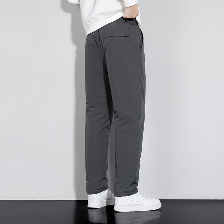 Men's straight-cut jogging pants with drawstring, side pockets & elastic waistband Mune Fashion