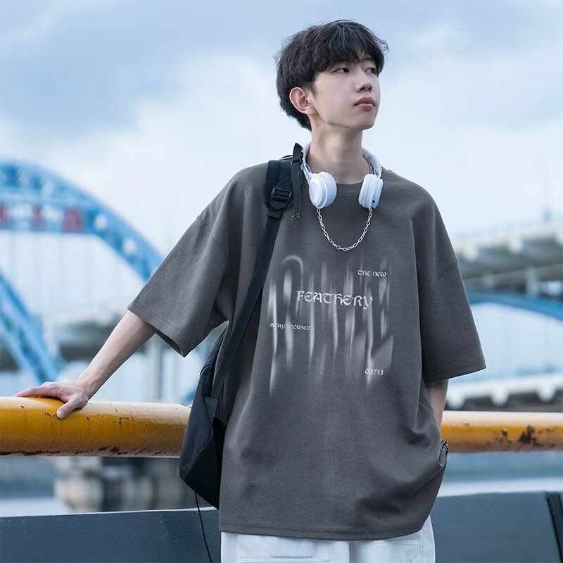 Men's Oversized T-Shirt with Creative Print Mune Fashion