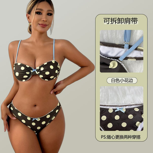 Women's Colorful Polka Dot Bikini Set Mune Fashion