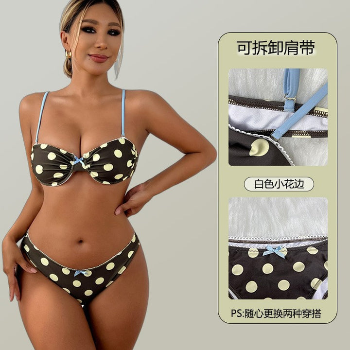 Women's Colorful Polka Dot Bikini Set Mune Fashion