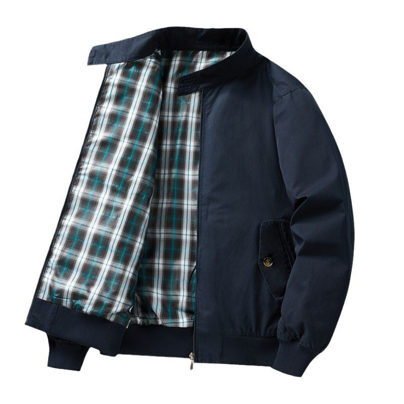 Men's Lightweight Transition Jacket with Checked Lining Mune Fashion