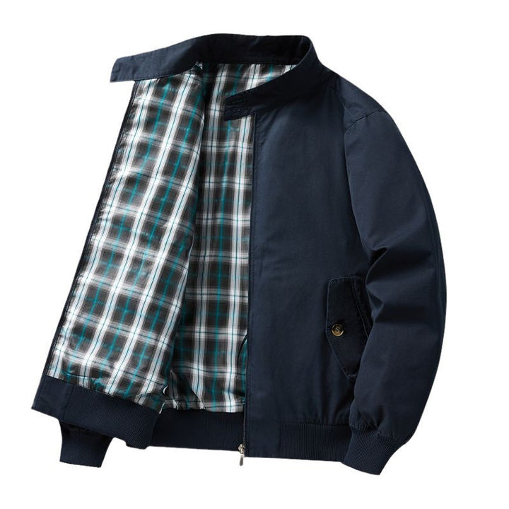 Men's Lightweight Transition Jacket with Checked Lining Mune Fashion