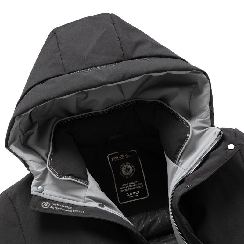 Men's winter parka with removable quilted inner jacket Mune Fashion