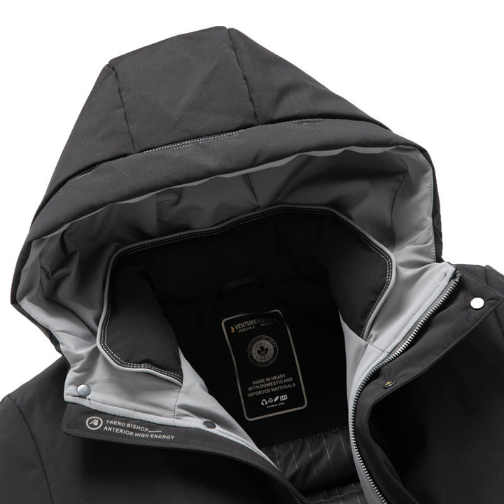 Men's winter parka with removable quilted inner jacket Mune Fashion