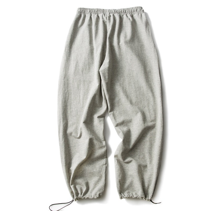Unisex Soft Oversized Jogging Pants with Elastic Waistband, Drawstring, and Adjustable Cord Hem Mune Fashion