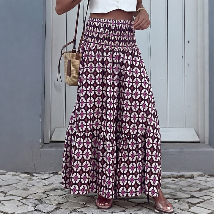 Ladies Elegant Maxi Skirt in Ethno Design Mune Fashion