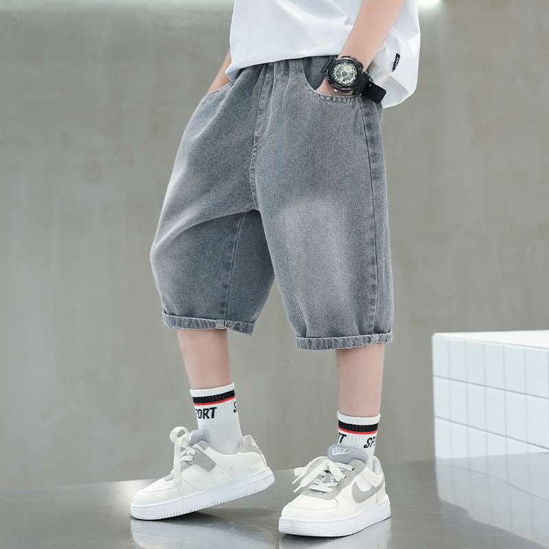Unisex casual denim shorts with creative applications Mune Fashion