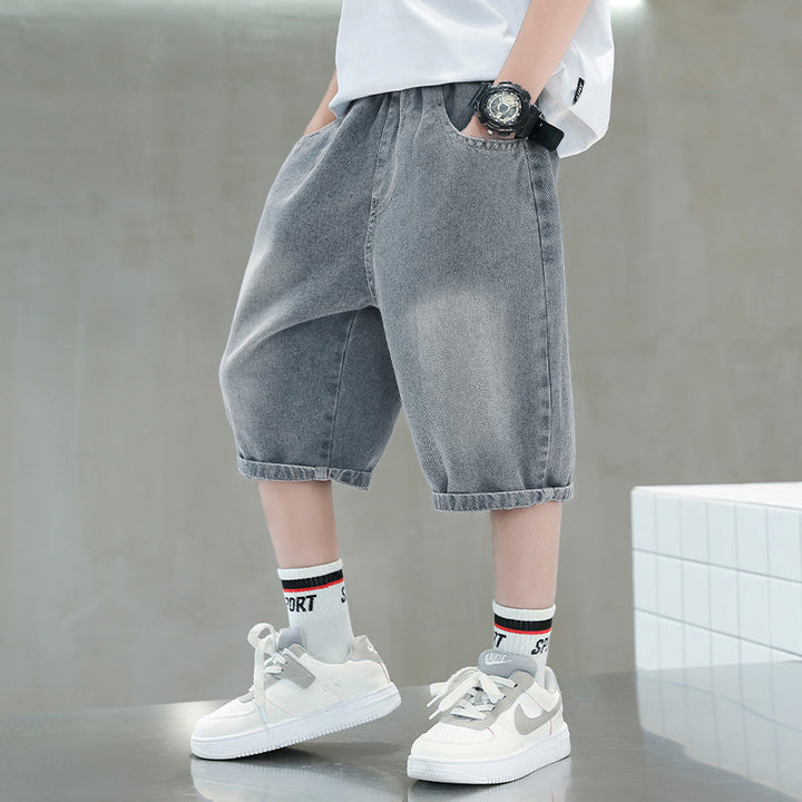 Unisex casual denim shorts with creative applications Mune Fashion