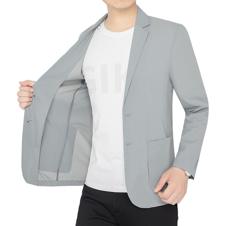 Men Unstructured Stretch ReisMune Fashionlazer with Applied Pockets Mune Fashion