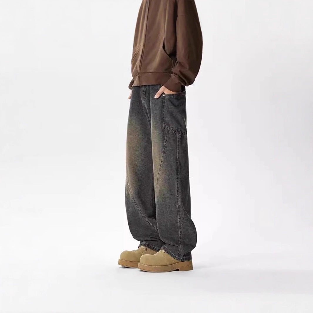 Men's Wide-Cut Casual Jeans Mune Fashion
