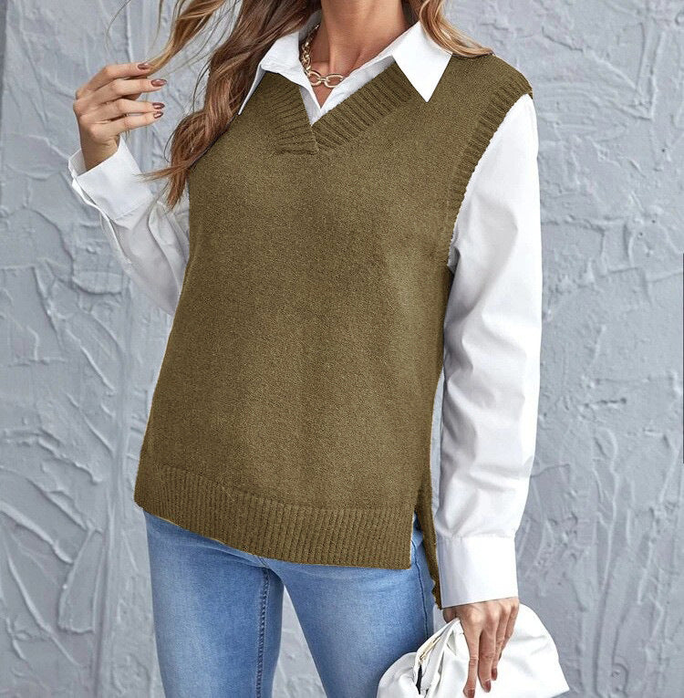 Ladies Elegant Knitted Vest Mune