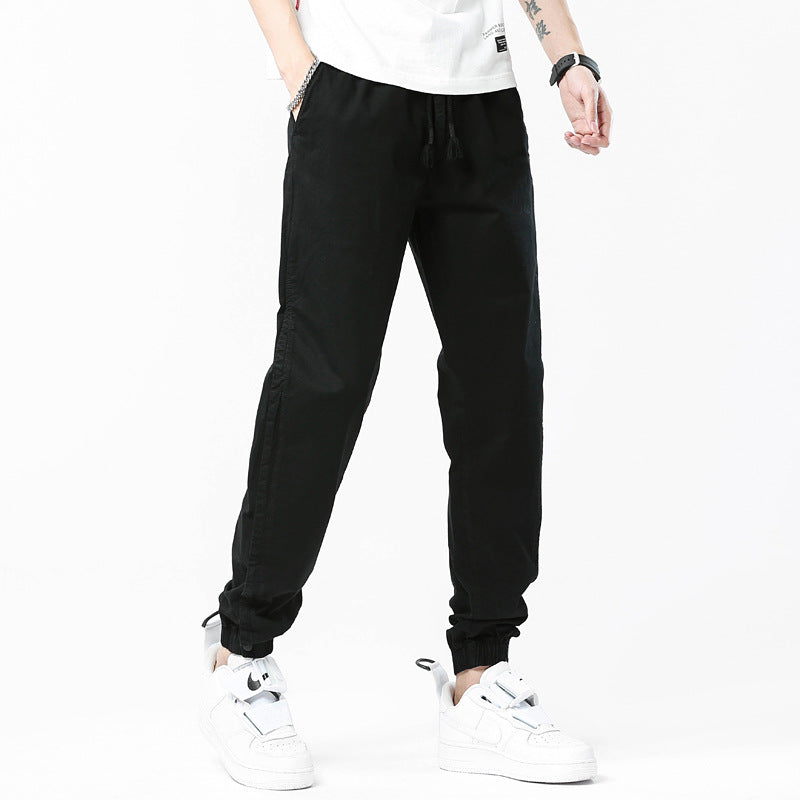 Men's Utility Jogger Pants with drawstring, elastic ankle cuffs, and relaxed fit Drune