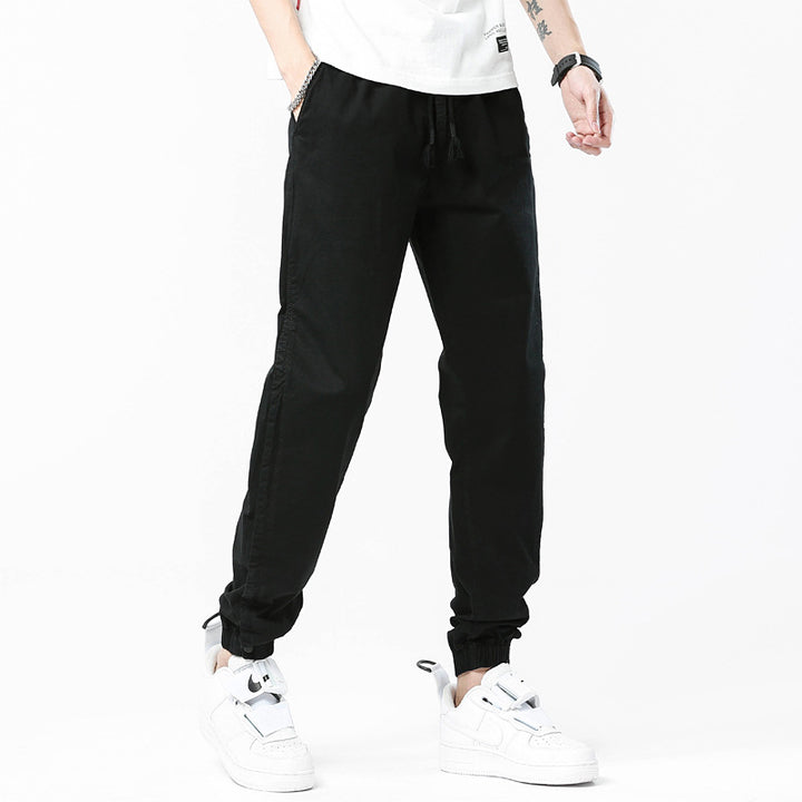 Men's Utility Jogger Pants with drawstring, elastic ankle cuffs, and relaxed fit Drune