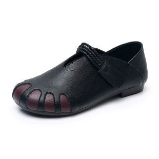 Women Orthopedic Leather Shoes Mune Fashion