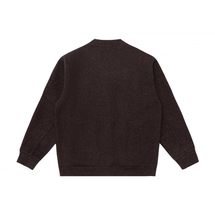 Unisex Casual Button Jacket made of Sweat Fabric with Stand-up Collar, Ribbed Cuffs and Side Pockets Mune Fashion