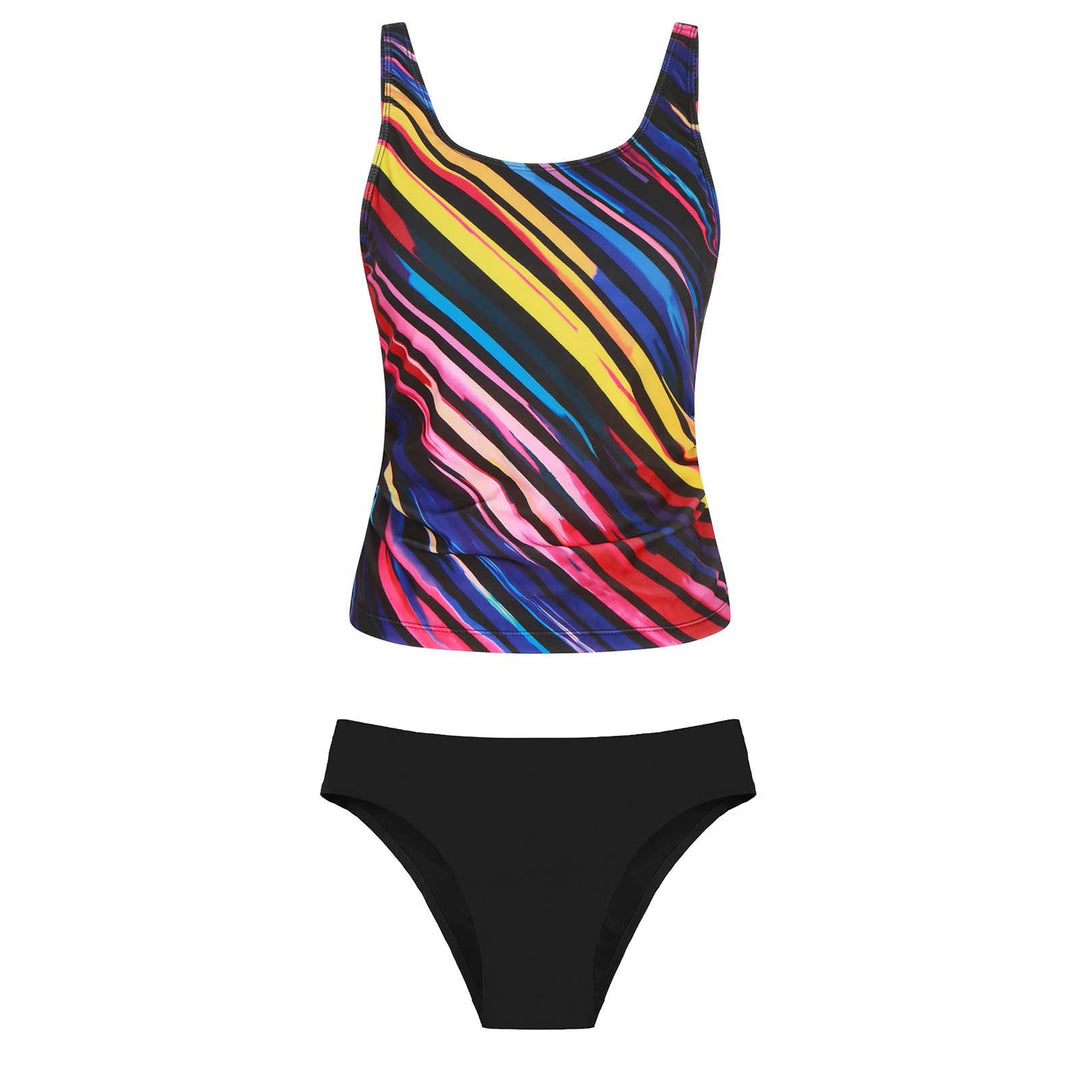 Women's bikini set with floral top and classic bottom Mune Fashion