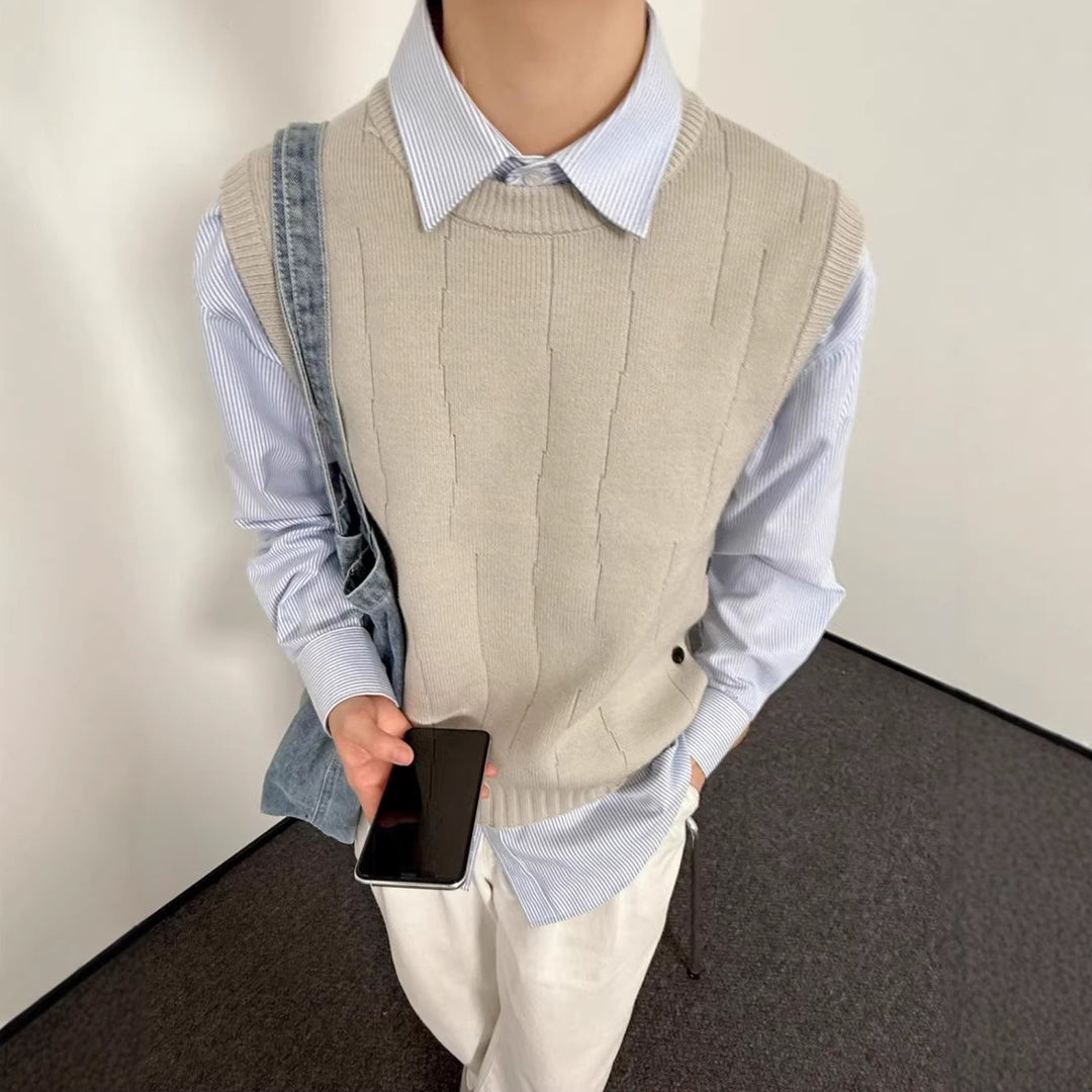 Unisex Stylish Knit Sweater Without Sleeves Mune Fashion