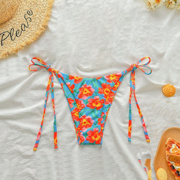 Women's High-Cut Bikini with Side Ties Mune Fashion
