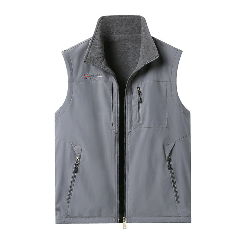 Men Warm Lined Outdoor Vest Mune Fashion