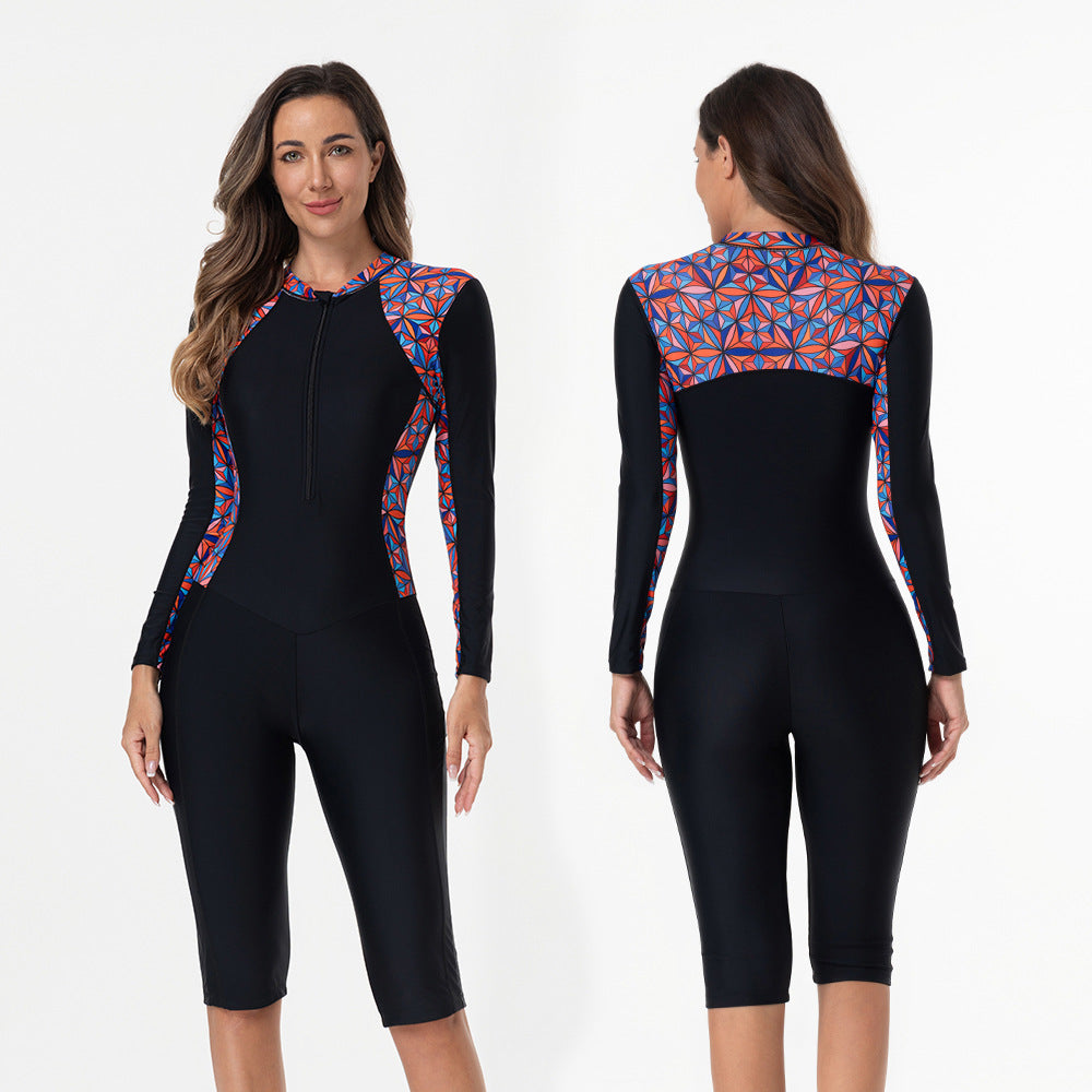 Damen Sportlicher Langarm-Seesuit Echo Archiv