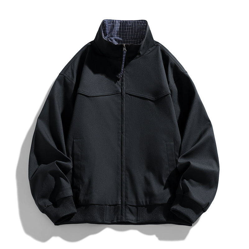 Men's Light Transitional Jacket with Stand-Up Collar Mune Fashion