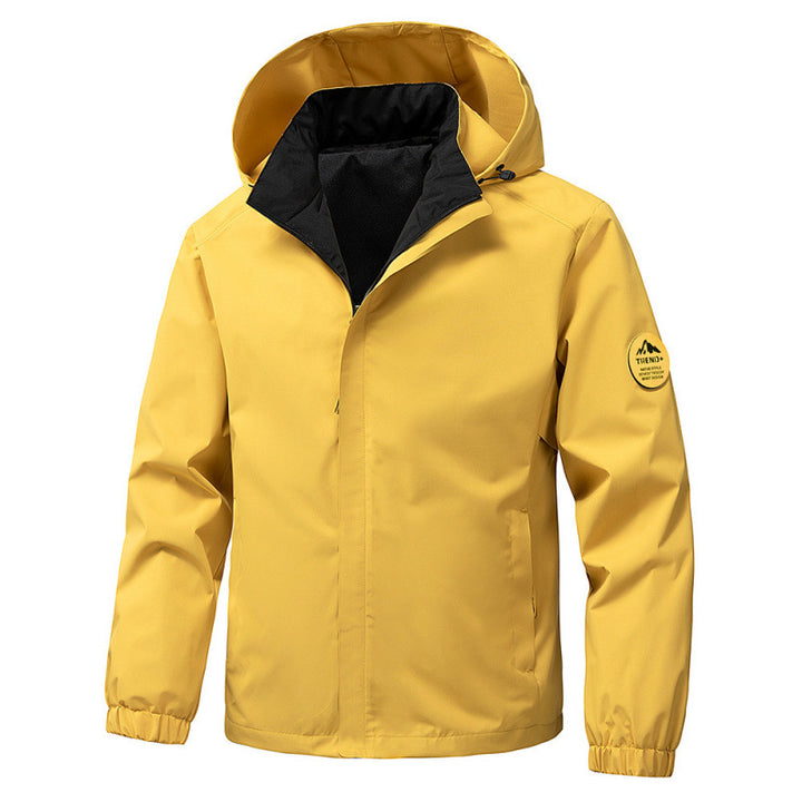 Men's technical hooded softshell jacket with adjustable hood and utility pockets Mune Fashion