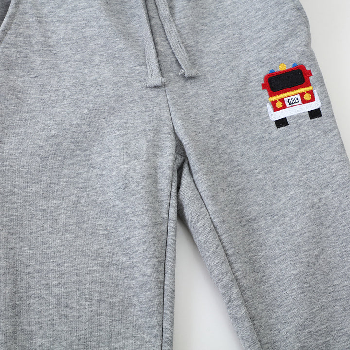 Boys comfortable sweatpants with fire brigade motif Mune Fashion