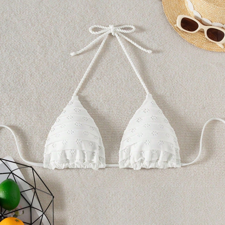 Women Triangle Bikini with playful ruffle details Mune Fashion