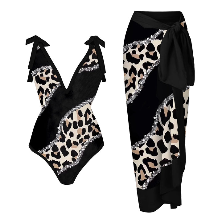 Women's Swimwear Set with Stylish Wrap Skirt Mune Fashion