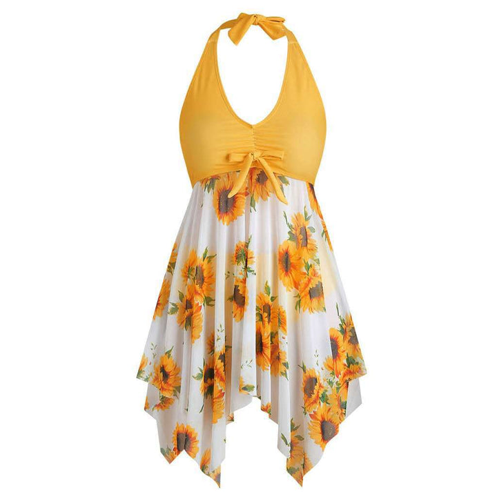Women’s beach dress with playful flower design Mune Fashion
