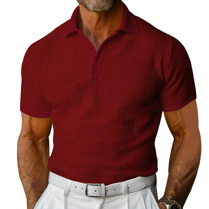 Men's structured piqué polo shirt made of cotton blend with reinforced polo collar Mune Fashion