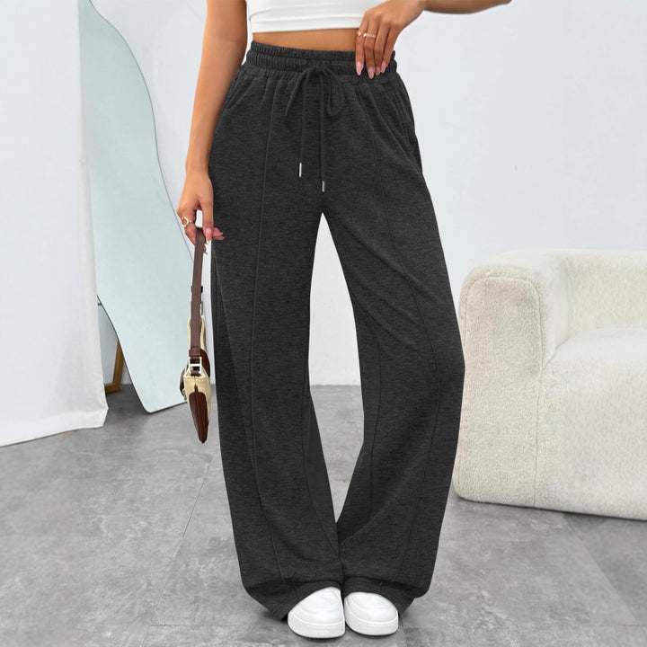 Women's comfortable high-waist joggers with drawstring and deep side pockets Mune Fashion