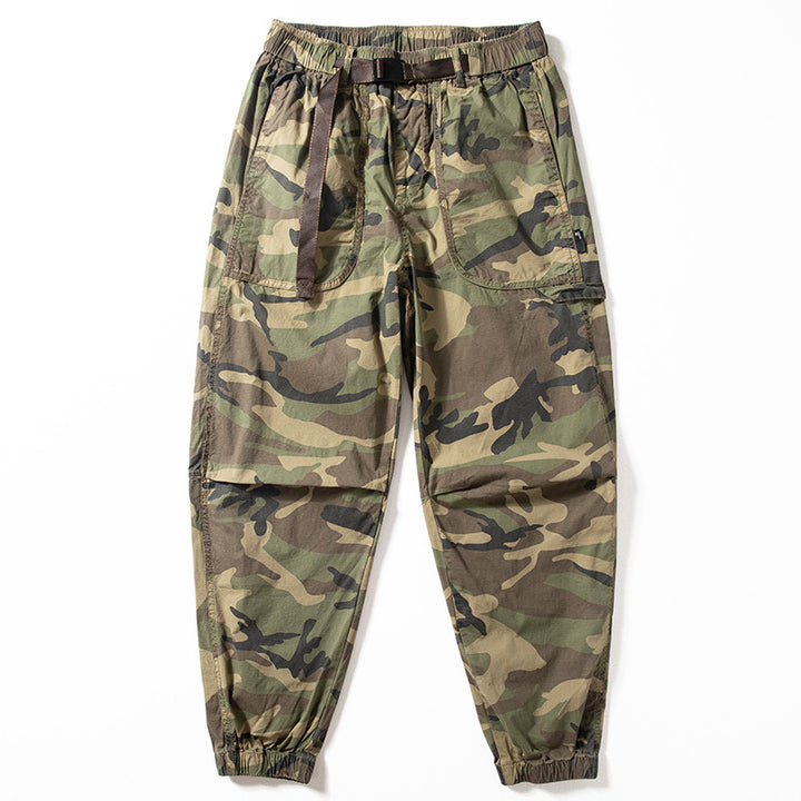 Men's Camouflage Cargo Pants with Elastic Waistband Mune Fashion