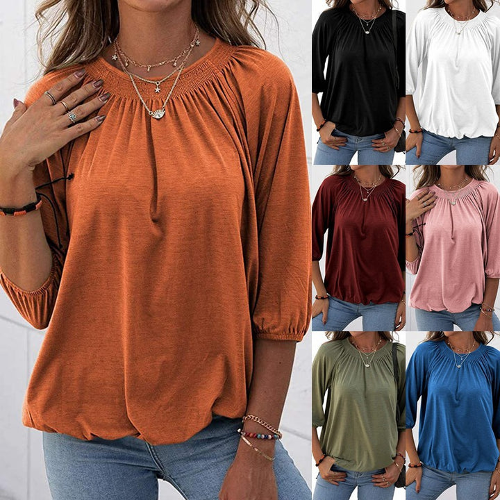 Women Casual and Stylish Top with Ruffles Mune Fashion